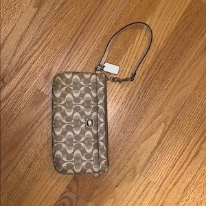 Authentic Large Coach Wristlet